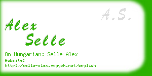 alex selle business card